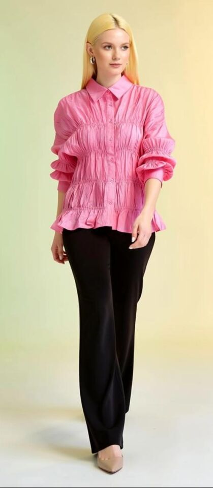 Pembe Gipeli Gömlek