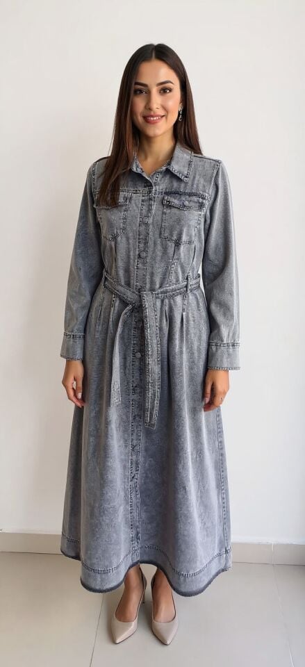 Denim Elbise