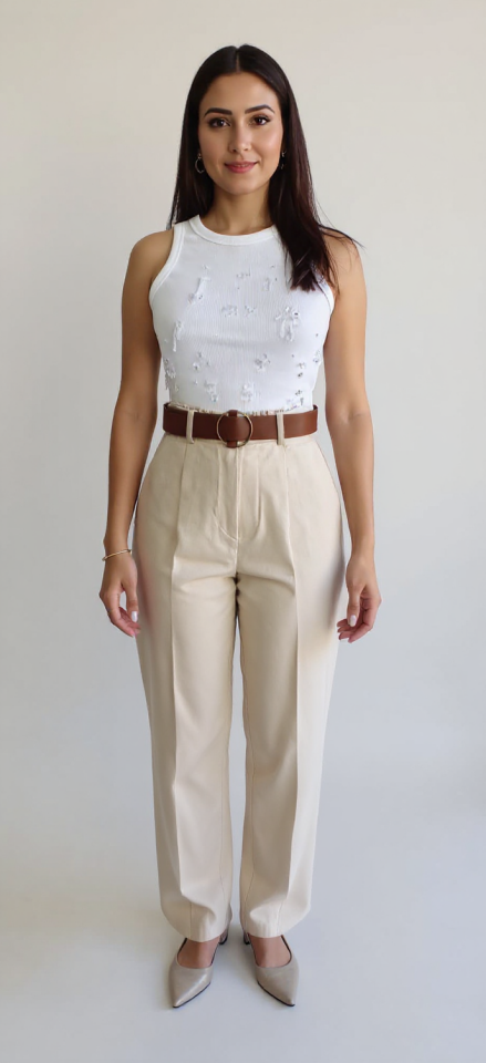 Kemerli Havuç Pantolon