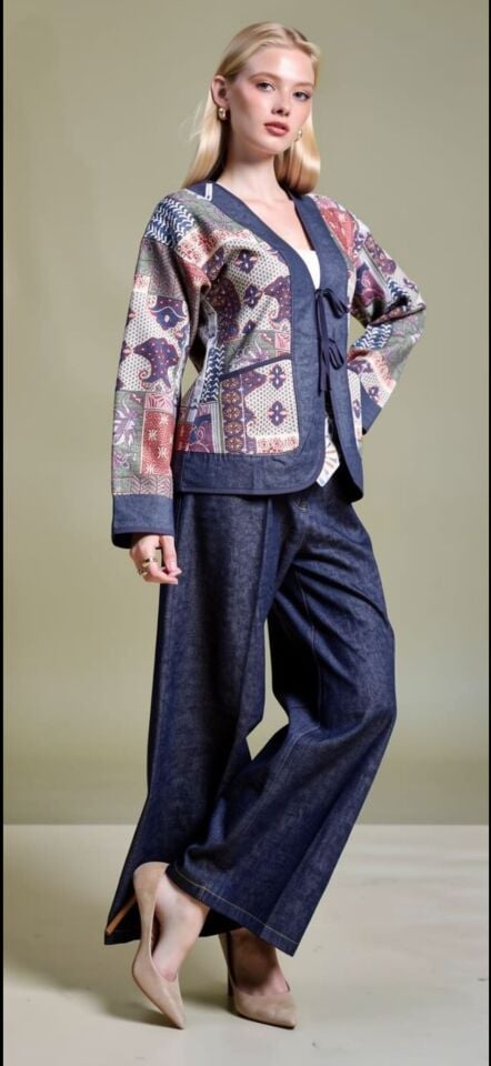 ETNİK DESENLİ  CEKET